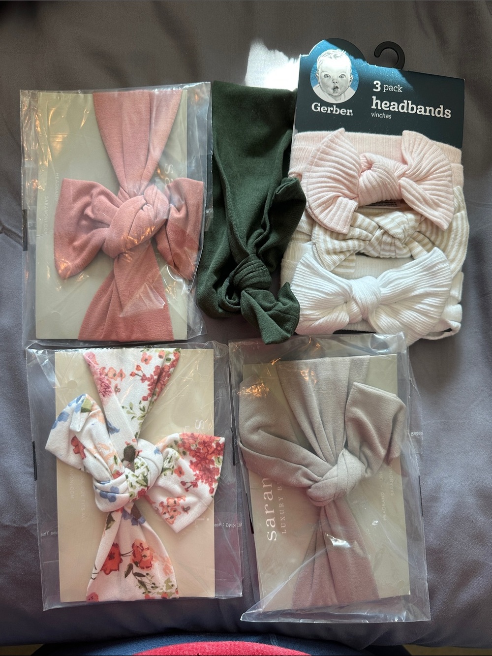 Baby Girl Headband Lot- 7 total